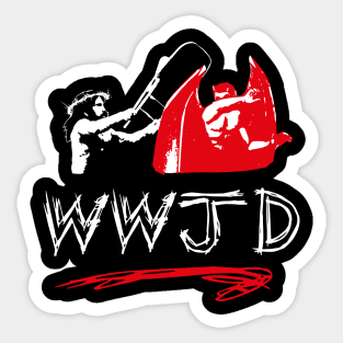 WWJD Attitude Sticker